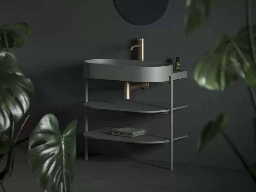 CS Yard 80 fürdőszobai bútor, Grey Green Szuper akció