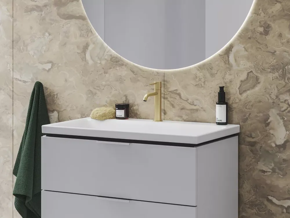 Biztonságos fizetés Espirit álló mosdócsaptelep BeCool 190 mm leeresztő nélkül ES 012.61GLB, gold