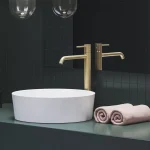 Olcsó Espirit álló mosdócsaptelep BeCool 340 mm leeresztő nélkül ES 015.61GLB, gold