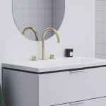 Vásárlói kedvenc Espirit álló mosdócsaptelep, 3 furatos 270 mm leeresztő nélkül ES 018.60GLB, gold
