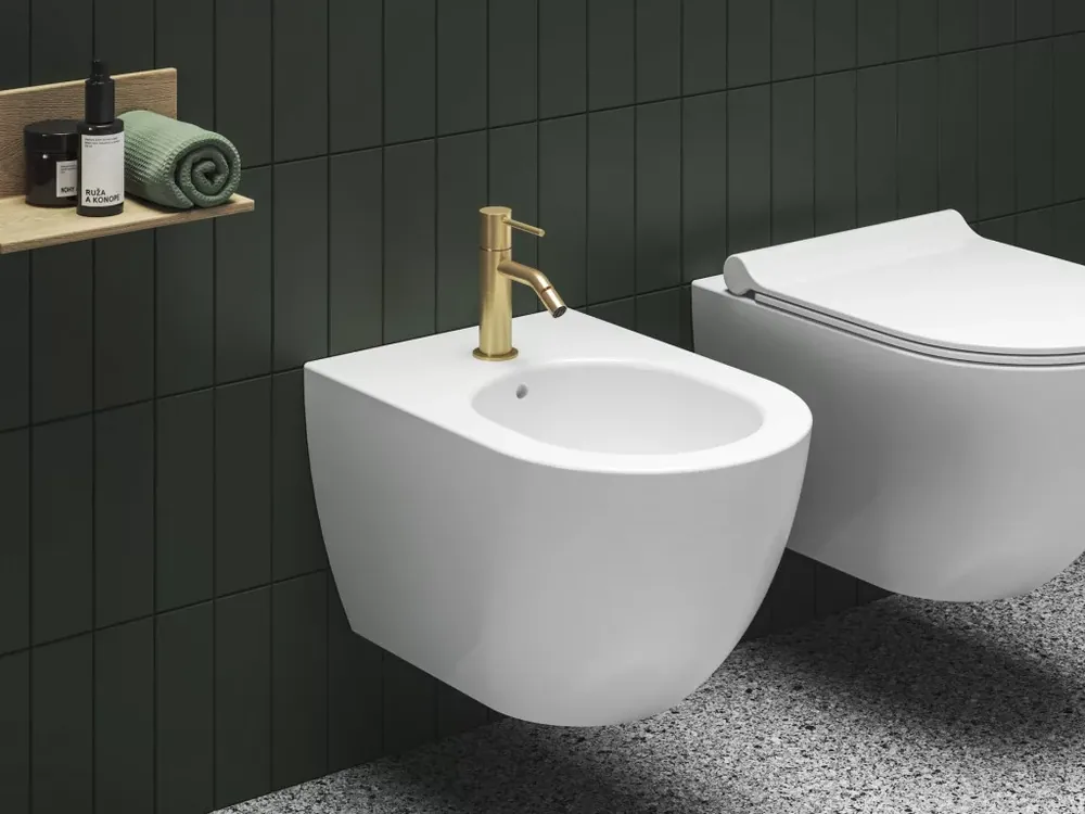 Prémium Espirit álló bidécsaptelep 150 mm leersztő nélkül ES 056.60GLB, gold