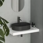 Kedvezmény Ceramic Slim Shelf O 55 kerámiamosdó matt fekete
