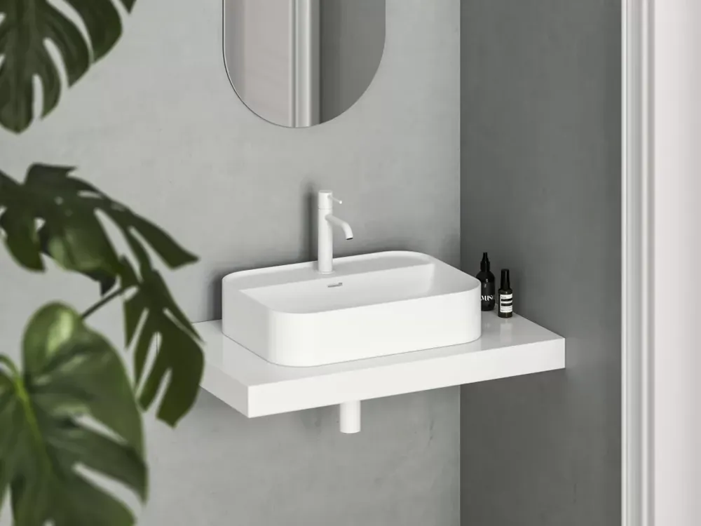 Ceramic Slim Shelf R 55 kerámiamosdó matt fehér Biztonságos vásárlás