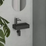 Alacsony ár Veda Wall 40 kézmosó bal matt fekete