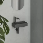 Újdonság Veda Wall 40 kézmosó bal antracit