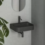 Népszerű Ceramic Slim Wall R 55 N kerámiamosdó matt fekete
