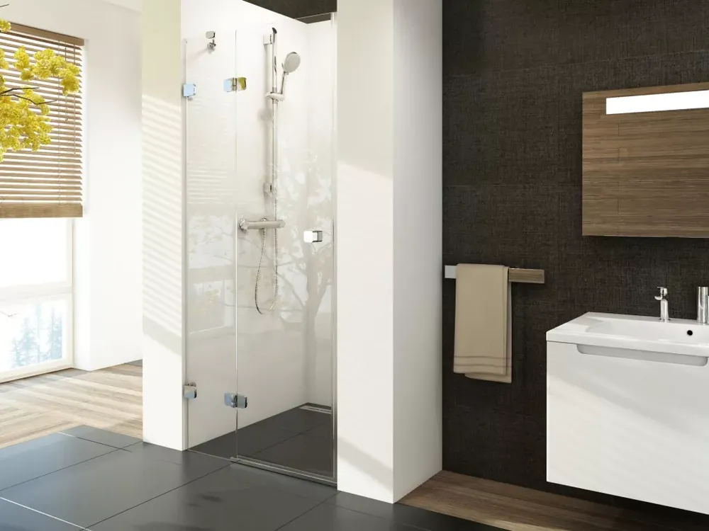 Végkiárusítás Brilliant BSD2 90 B-bal zuhanyajtó króm+transparent, (900-915)+ B SET