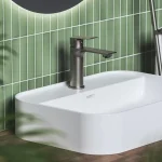 Plan mosdócsaptelep 165 mm, lefolyó nélkül PN 014.20GB, grafit Kedvezményes ár