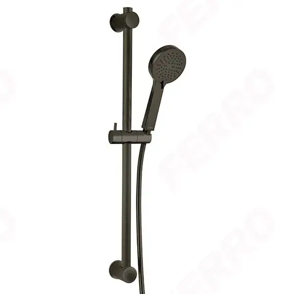Ferro Rillo csúszórudas zuhanyszett 3F gunmetal Expressz kézbesítés