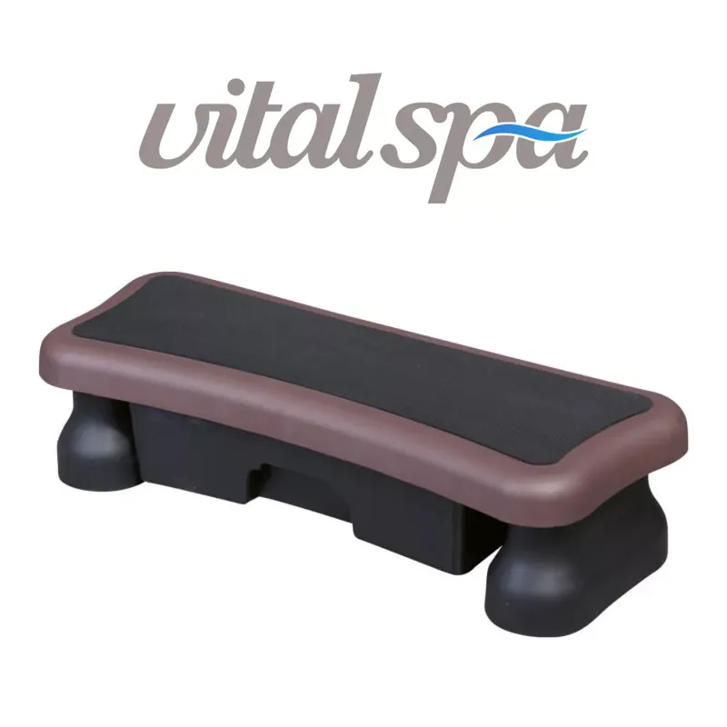 VitalSpa UV álló lépcső, műanyag, barna, 1 lépcsőfok rekesszel Utolsó esély