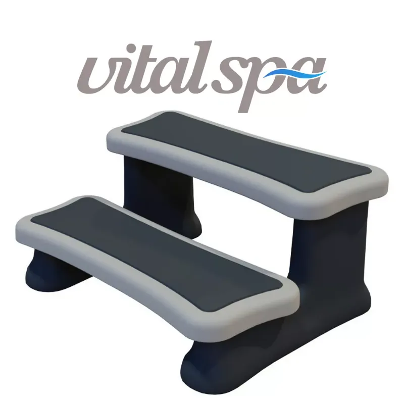 VitalSpa UV álló lépcső műanyag, szürke, 2 lépcsőfok Nézd meg most