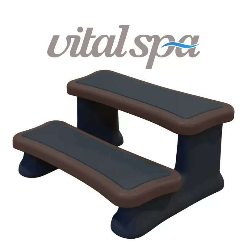 Azonnal elérhető VitalSpa UV álló lépcső, műanyag, barna, 2 lépcsőfok