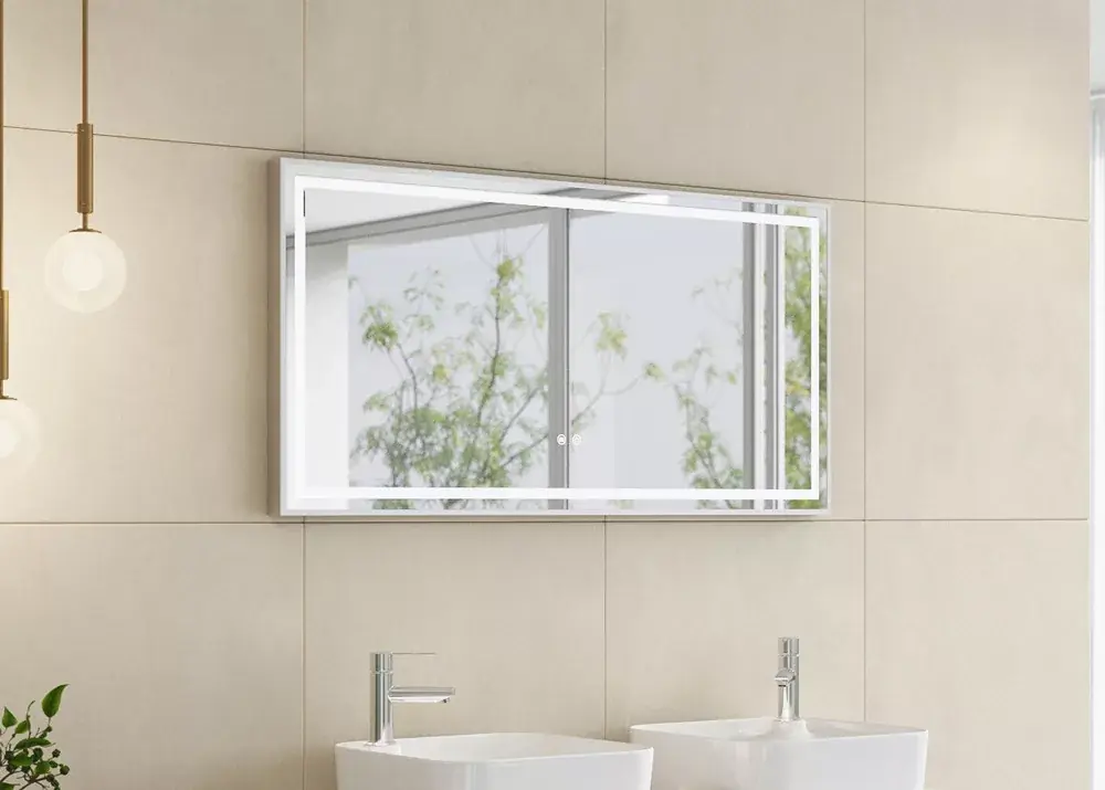 Floating Mirror Aura 60x120cm fekvő tükör led világítással Végkiárusítás
