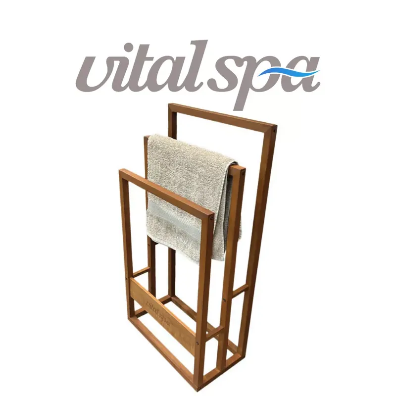 VitalSpa Thermowood törölközőtartó Barna Ne maradj le