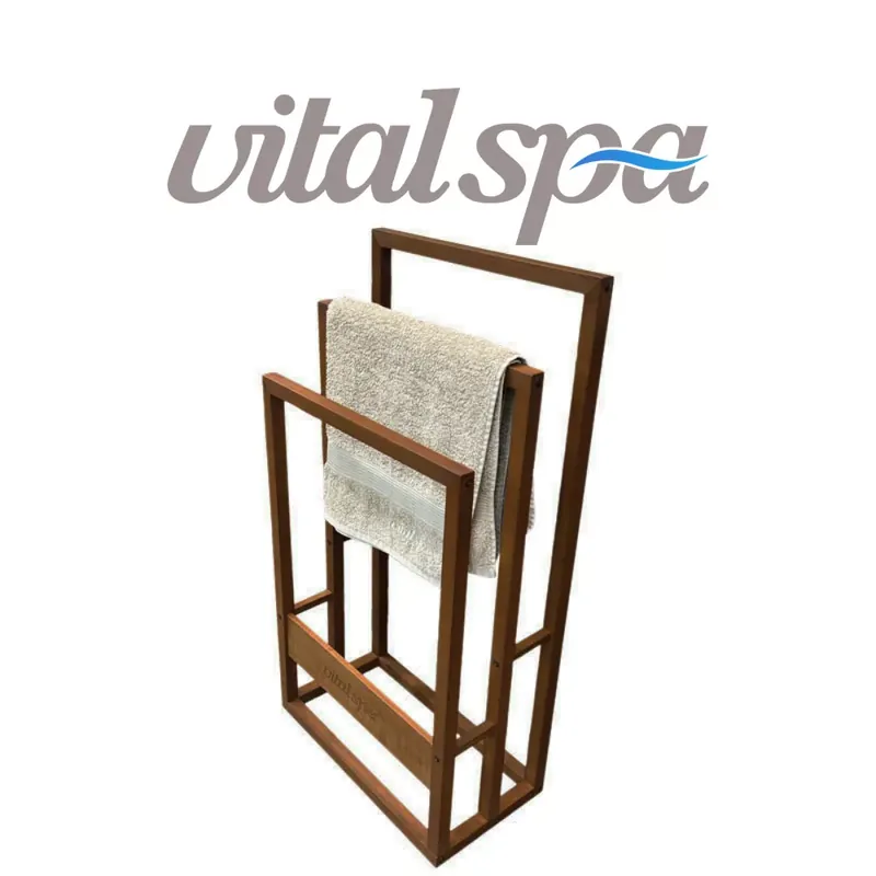 Biztonságos vásárlás VitalSpa Thermowood törölközőtartó Dijoni dió