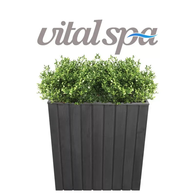 Népszerű VitalSpa Thermowood virágláda Antracit
