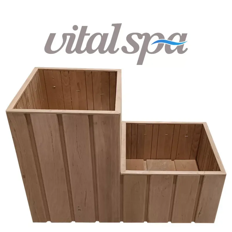 Expressz szállítás VitalSpa Thermowood virágláda lépcsős Barna
