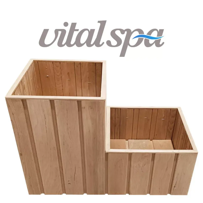 VitalSpa Thermowood virágláda lépcsős Kezeletlen Olcsó