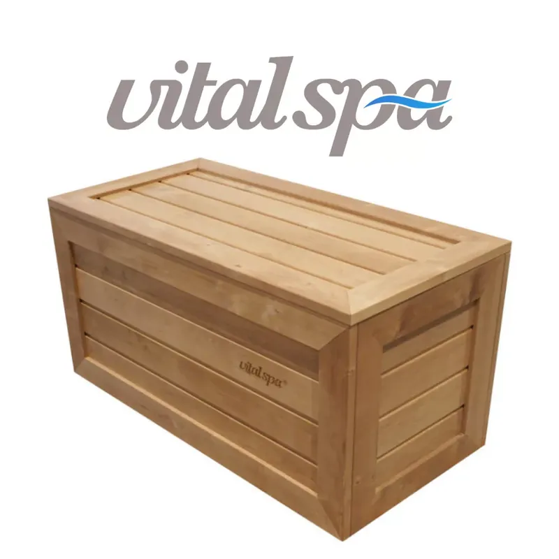 VitalSpa Thermowood párnatartó Delux láda Kezeletlen Biztonságos fizetés