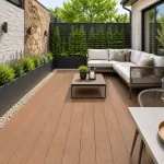 WPC teraszburkolat 138x23x2900mm Teak Expressz kézbesítés