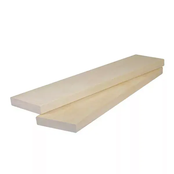 Outlet Világos nyárfa 21x90x3000 mm szauna padléc A osztály