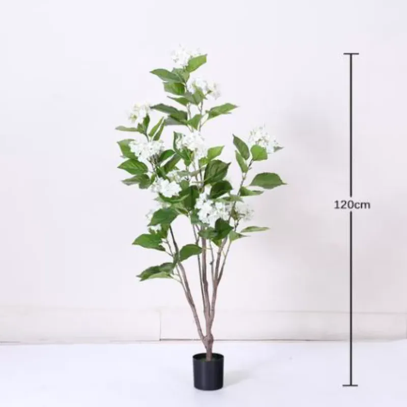 Műnövény fehér virágú Hortenzia 120 cm Korlátozott ajánlat