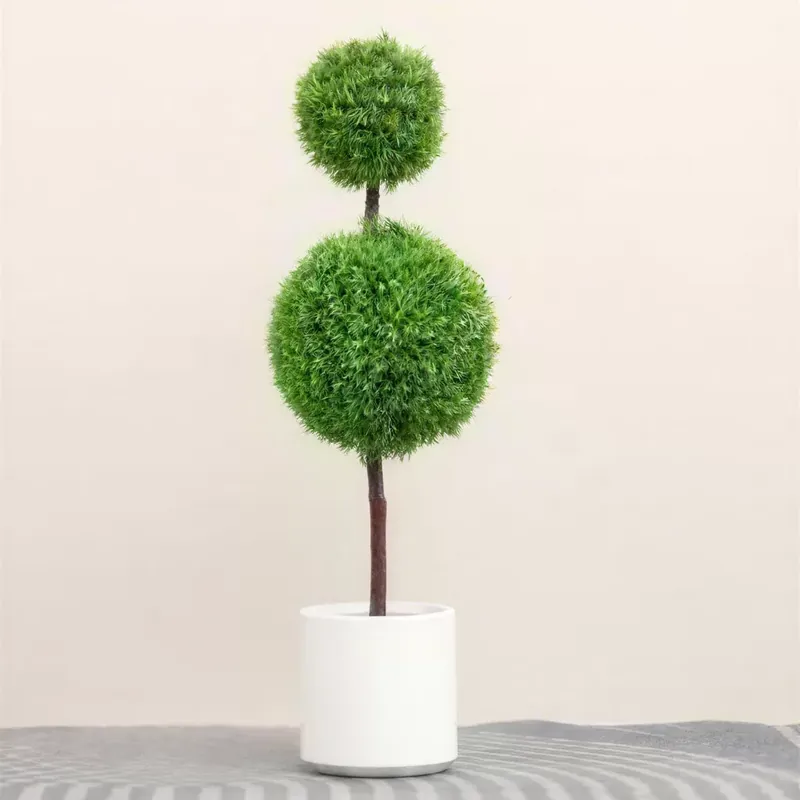Műnövény két gömbös buxus cserepes 100x30 cm Szuper ajánlat