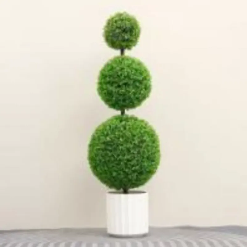 Exkluzív ajánlat Műnövény három gömbös buxus cserepes 130x40 cm