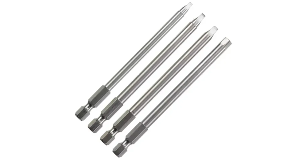 Azonnal elérhető BEHAJTÓHEGY KÉSZLET 4DB 100mm NÉGYSZÖG-IMBUSZ 1,2,3,4 E6.3 KWB 49129640