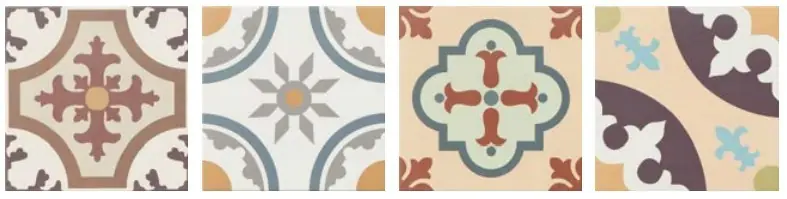 Végkiárusítás Realonda Hanoi Salmon 33x33 -Patchwork cementlap mintás járólap