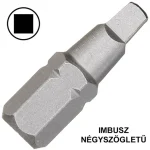 Gyors szállítás BEHAJTÓHEGY 01*25mm NÉGYSZÖGLETŰ-IMBUSZ 1/4c C6,3 WERA 868/1Z
