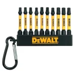 DEWALT DT7275-QZ BEHAJTÓHEGY KÉSZLET 10DB-OS T20x3,T25x4,T30x3 / 57mm Outlet