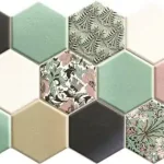 Realonda Hex Nouveau Green 26,5x51 hexagon mintás járólap Végkiárusítás