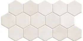 Akciós ár Hex White 26,5x51 hexagon mintás járólap