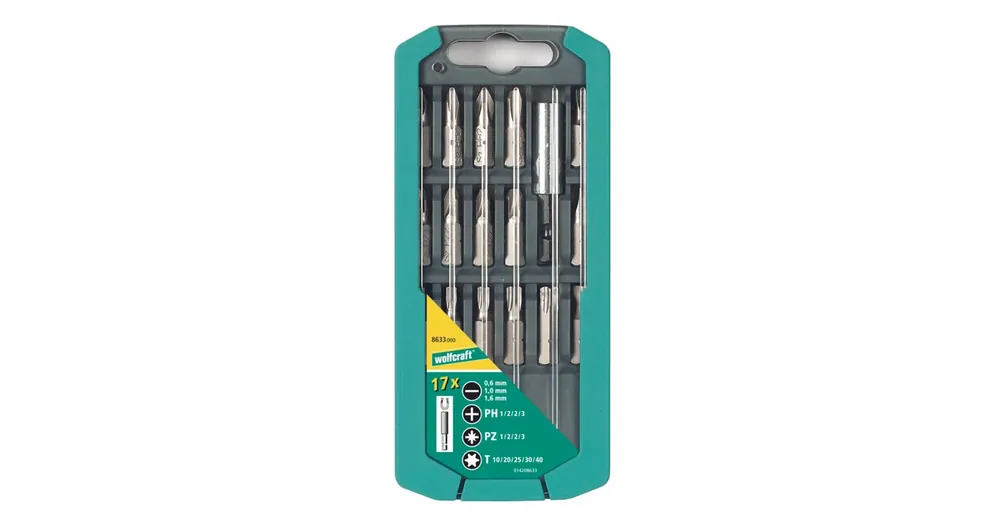 Legnépszerűbb WOLFCRAFT 8633000 BEHAJTÓHEGY KÉSZLET 17 részes /3EH,4PH,4PZ,5TX,+SZÁR/