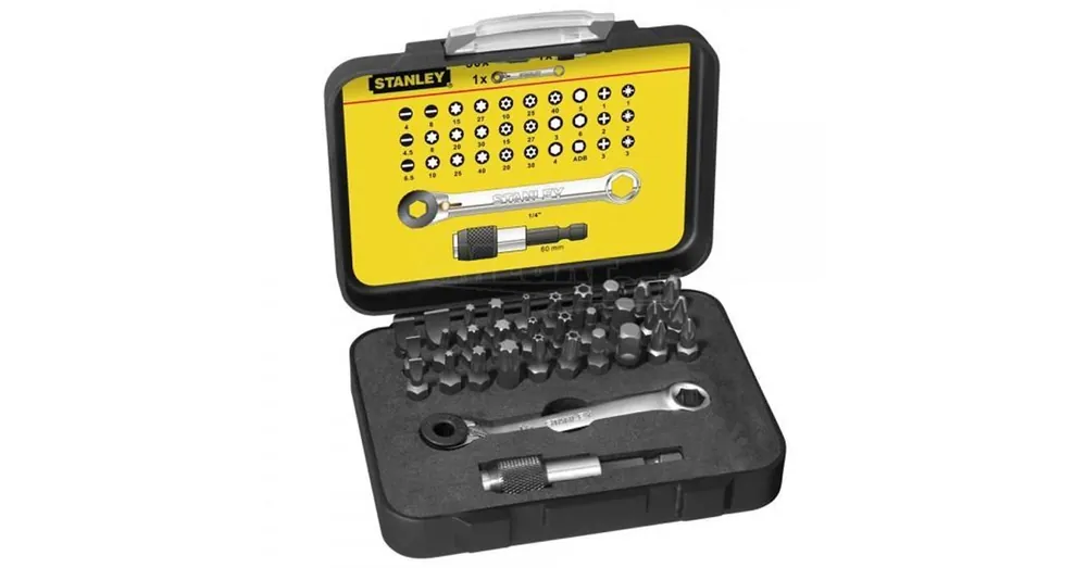 STANLEY 113905 BEHAJTÓHEGY KÉSZLET 32 RÉSZES 1/4col 30BIT+2SZÁR Expressz szállítás