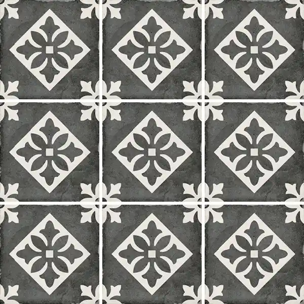Szezonális akció Equipe Art Nouveau Padua Black 20x20