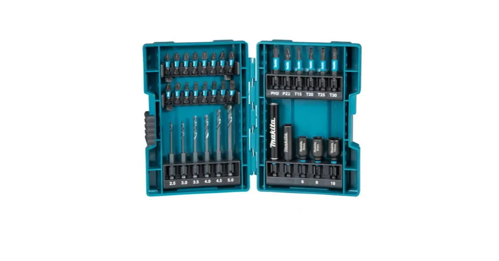 Outlet MAKITA B-66896 BEHAJTÓHEGY KÉSZLET 33részes IMPACT BLACK