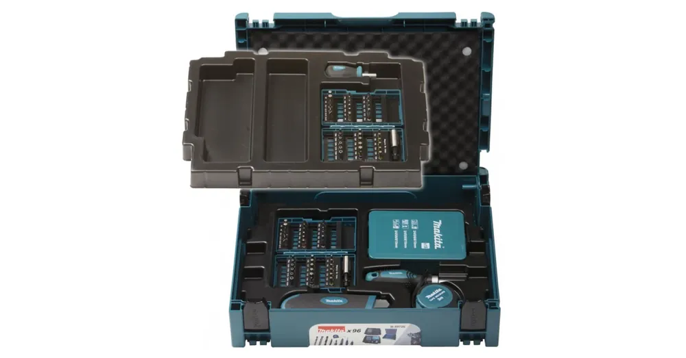 MAKITA B-49725 BEHAJTÓHEGY+FÚRÓ KÉSZLET 96DB-OS MAKPAC KOFFERBEN Utolsó esély
