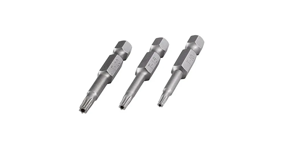 Csak ma WOLFCRAFT 1261000 BEHAJTÓHEGY KÉSZLET 3DB-OS LYUKAS TORX 10,15,20, 50mm