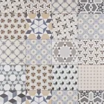 Bistro Mix 20x20 patchwork mintás cementlap hatású járólap KIFUTÓ Outlet