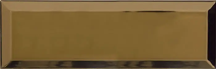 Metro Bisel Oro Brillo 10x30 fózolt fényes arany metro csempe Végkiárusítás