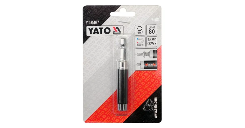 Expressz kézbesítés YATO 0467 BEHAJTÓSZÁR BITHEZ MÁGNESES 80mm 1/4col C6,3