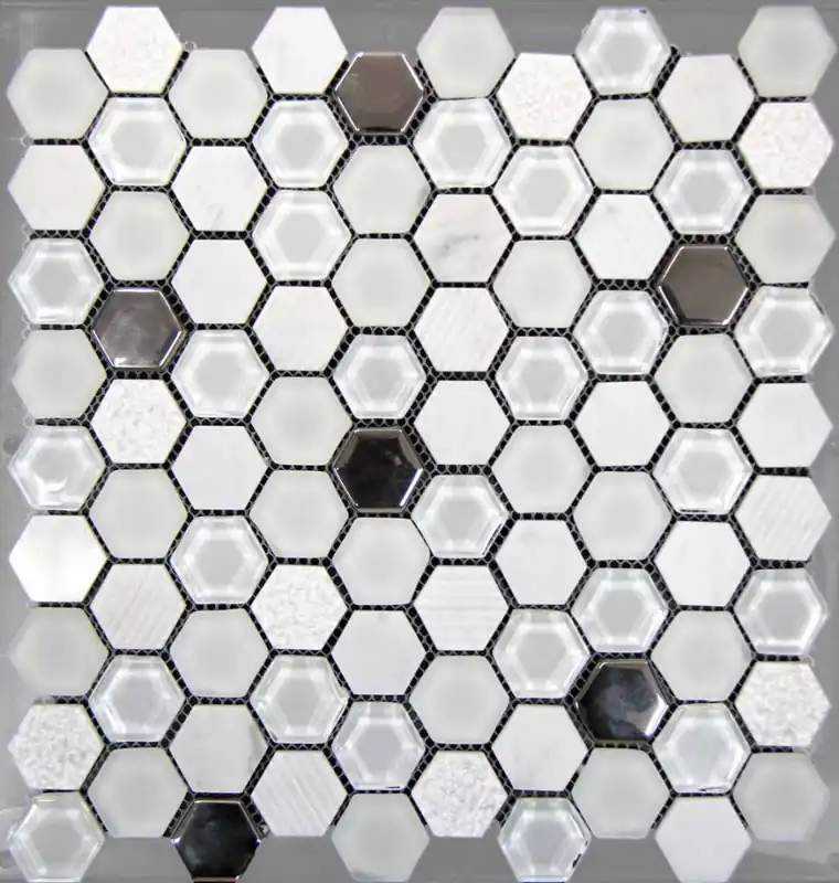 Vedd meg online Hexagono Blanco 30,2x30,5