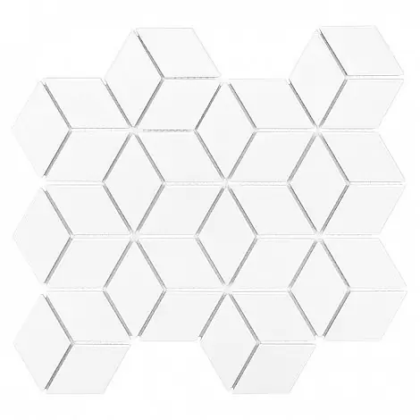 Árcsökkenés DUNIN MINI ROMBIC WHITE 48 mozaik csempe