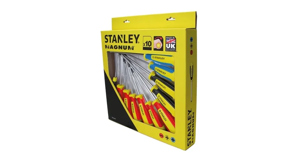 Kedvezményes ár STANLEY STHT062201 CSAVARHÚZÓ KÉSZLET 10RÉSZES MAGNUM /2EH,3HX,3PZ,2PH/