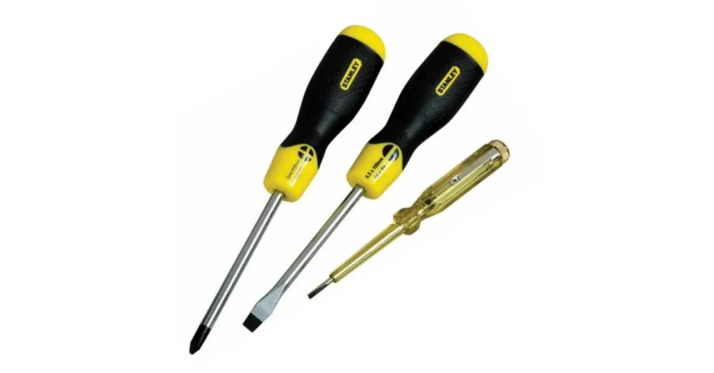 Szuper akció STANLEY 065012 CSAVARHÚZÓ KÉSZLET CUSHIONGRIP 3DB-OS + HORNYÚ