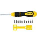STANLEY 068010 CSAVARHÚZÓ CSERÉLHETŐ RACSNICS MULTBIT /2EH,2PZ,2PH,2TX,2NL/ Népszerű