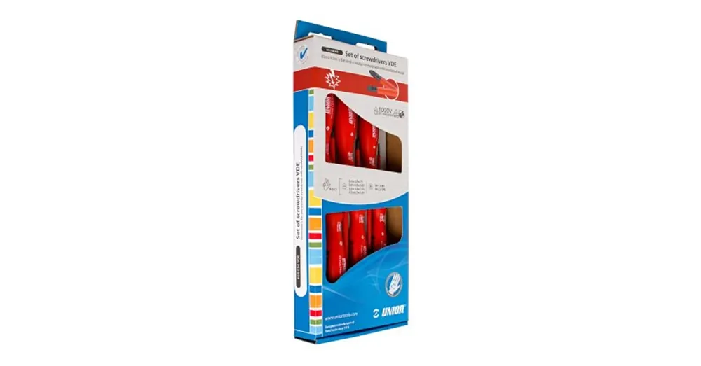 Különleges ajánlat UNIOR 617044 CSAVARHÚZÓ VDE KÉSZLET 603CS6/06db-OS /4EH,2PH/ PIR.