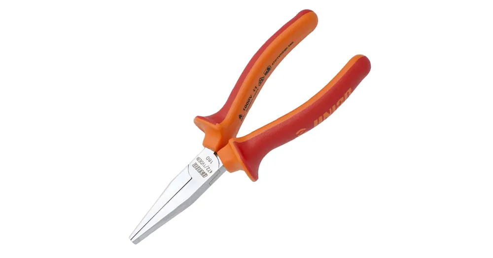 Különleges ajánlat UNIOR 610430 VDE LAPOSFOGÓ 160mm 472/1VDEBI 1000V PIROS-NARANCS